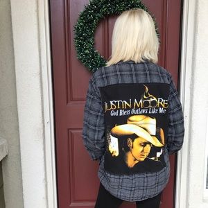 ✨Custom Made Justin Moore Flannel😍